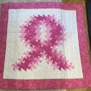 Handmade Breast Cancer Quilt